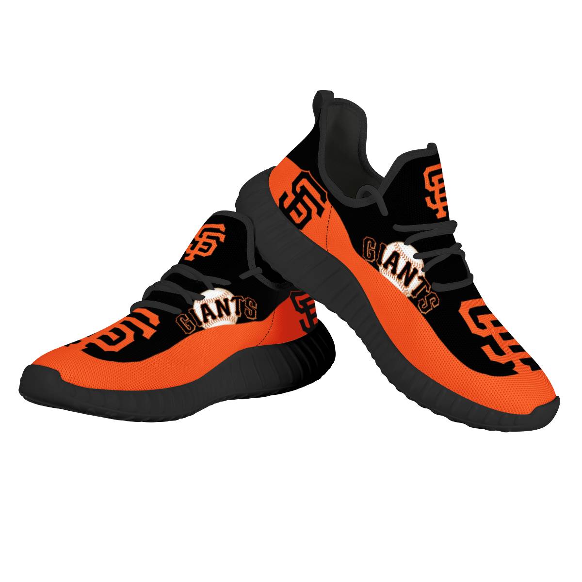 Women's San Francisco Giants Mesh Knit Sneakers/Shoes 002